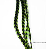 Green Grizzly Feather Hair Extensions