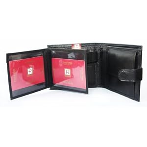Black designer Soft Hide leather wallet by Prime Hide