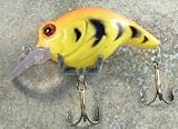 JLVLures Shallow Crankbait Orange Tiger : Diver Lures JLV Freshwater Smallmouth Steelhead Pike Salmon Trout Perch Whiper Mid Depth Walleye Casting Bass Hook Treble Bronze Boat Dock Brook Bay Little Stump River Trolling Weed Surface Topwater Shad