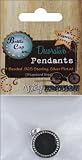 Vintage Collection Small Pendant 1/Pkg-Antique Silver Beaded
