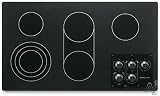 KitchenAid Architect Series II: KECC566RBL 36'' Smoothtop Electric Cooktop with 5 Heating Elements,