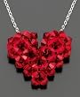 Red Crystal Heart Pendant