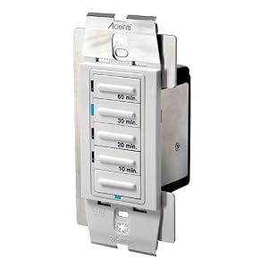 Leviton ACT60-LW Acenti Electronic Incandescent and Inductive Timer, Alabaster by 