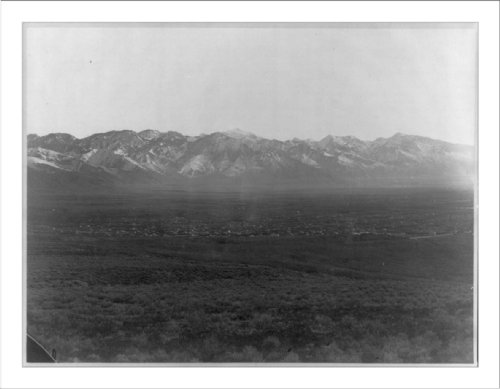 Salt Lake City and Wahsatch Mountains Historic Print