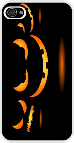 Rikki KnightTM Halloween Evil Jack Glow on Black White Hard Case Cover for Apple iPhone® 4 & 4s Universal: Verizon - Sprint - AT&T - Unisex - Ideal Gift for all occassions!