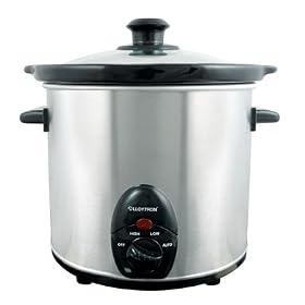 3 Litre Slow Cooker in Brushed Stainless Steel