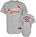 Adam Wainwright Jersey: Adult 2010 Majestic Road Grey Replica #50 St. Louis Cardinals Jersey