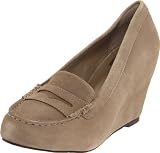 DV by Dolce Vita Women's Piper Penny Loafer Pump,Taupe Suede,7 M US