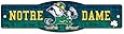 NCAA Notre Dame 89214010 Street/Zone Sign, 4.5" x 17"