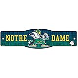 NCAA Notre Dame 89214010 Street/Zone Sign, 4.5" x 17"