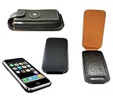 Beste Tasche iPhone: Ledertasche für Apple Smartphone iPhone 3G und 3GS mit Gürtelclip