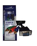 Electronics : VGA TO 3 PHONO , 3PHONO VGA 15Pin Male Connector - 3x Phono Plug 1.5m ? Cable 102