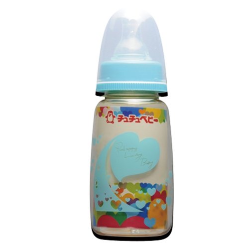 チュチュベビー PPSU製哺乳びん カラフル水色 150ml