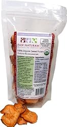 Paw Naturaw Organic Sweet Potato Treats for Small Pets, 4-Ounce Pouches (Pack of 4)