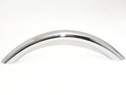 Top Knobs-Nouveau Collection M425 Curved Wire Pull in Polished Chrome
