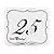 Numbers 1-25 Elegant Table Cards Wedding Reception David Tutera Inspired Scroll Edge Double Side for Party Event Organizing & Decorating (6" x 5") by Super Z OutletÂ®