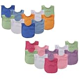 Luvable Friends 10-Pack Feeder Bibs - Girl