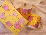 Eigenschaften keine Angabe / StapelbecherSchweinemotiv, 2 Stück in Geschenkkarton