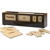 Design Ideas Day Tile Perpetual Calendar -Black