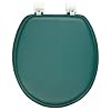 Ginsey Solid Hunter Green Padded Toilet Seat