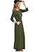 ROMWE Women's Solid Long Sleeve Casual Maxi Pocket Dress