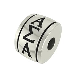 Alpha Sigma Alpha Barrel Sorority Bead Fits Most Pandora Style Bracelets Including Pandora Chamilia Biagi Zable Troll and More. High Quality Bead in Stock for Immediate Shipping