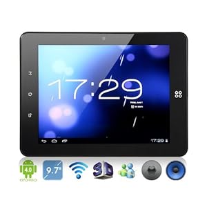 SmartQ Ten3 9.7 Inch - IPS Dual Core, Android 4.0.3, Tablet PC with 1080P HD Video Play, Wi-Fi, 32G TF Card Reader Black