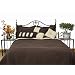 Microfiber Queen Comforter Set, Chocolate / Khaki