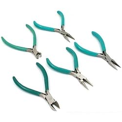 5 Chain Round Nose Pliers Cutters Jewelers Beading Tool