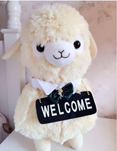 Coeus 1 Pcs Cute & Lovely Bedtime Plush Animal /Plush Toy Soft Doll,the Best Gift for Kids/children/girlfriend, Soft Stuffed Plush Toy- Cafe Alpaca Waiter/ Waitress (No.3),16.5 Inch / 42 Cm