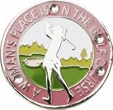 A Woman's Place Is on the Golf Course Crystal Ball Marker & Clip By Navika