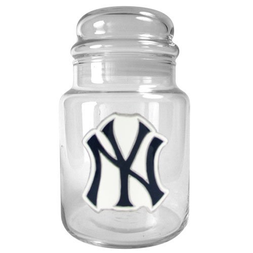 MLB New York Yankees 31-Ounce Glass Candy Jar - Primary Logo