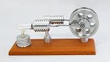 Twin Flywheel Stirling Engine, CNC Aluminum