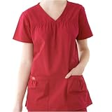 Review   / V-Neck Gathered Top
