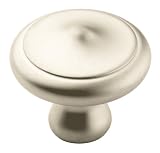 Amerock BP24019-SN Galleria Signature Knob, 40 mm Diameter, Satin Nickel