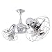 Matthews Fan Company DD-CR-MTL-DAMP Duplo Dinamico 36 Rotational Ceiling Fan Damp Location in