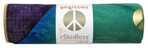 Yogitoes Premium Mat Size Yoga Towel (Peacock, 24 x 68-Inch)