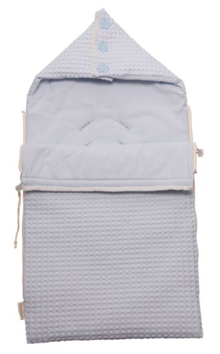 Koeka Antwerp Baby Buggy Sleeping Bag (baby Blue, Waffle/flannel) Picture