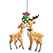 HOLIDAY PEAK Personalized Kissing Reindeer Couple Ornament