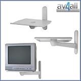 AVF Eco EC170S Tilt and Swivel Wall Mount for 13- 17 inch CRT TV and Monitor - Silver