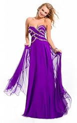 Lace Crystals Beaded Sheer Applique Crystal Chiffon/Taffeta/Tulle  Dress