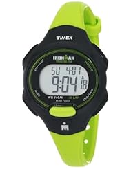 Timex Womens T5K527 Ironman Traditional 10-Lap Bright Green Resin Strap Watch