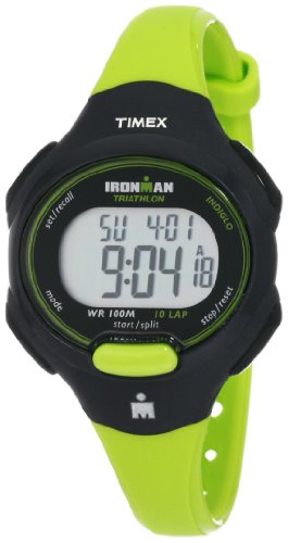 Timex Women's T5K5279J Sport Ironman Green and Black Mid Size 10 Lap Watch
