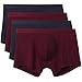 DAVID ARCHY Men's Underwear Ultra Soft Micro Modal Moisture-Wicking Trunks for Men, 4-Pack (S, Navy Blue/Wine)