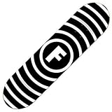 Foundation Vertigo Black Skateboard Deck - 7.75 in. x 31.5 in. - Black / White