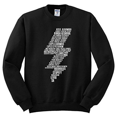 Moment Gear Harry Potter Spells Lightning Bolt Mens Sweatshirt