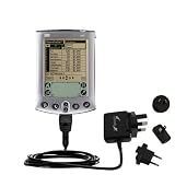 Gomadic for the PalmOne palm m505 - International Wall / AC Charger for the PalmOne m505 - Gomadic Brand w/ TipExchange Technology