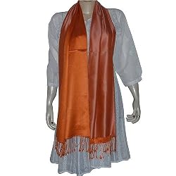 Ladies Scarf Pure Silk Rectangular Accessory 19 x 72 inches (psrf157)