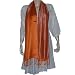 Ladies Scarf Pure Silk Rectangular Accessory 19 x 72 inches (psrf157)