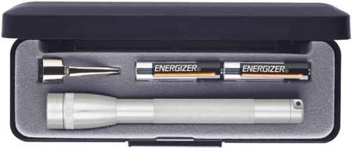 Maglite Mini Incandescent 2-Cell AAA Flashlight in Presentation Box, Silver